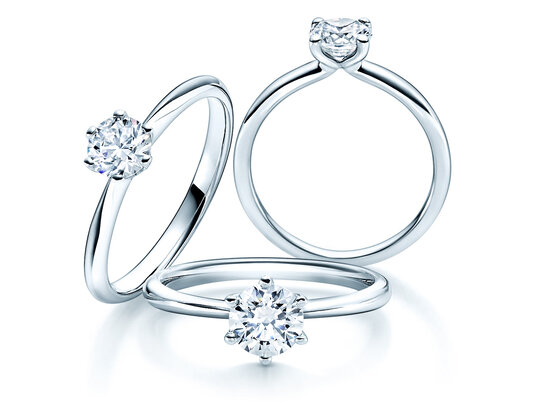 Anelli solitari - classici con un diamante