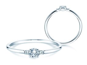 Anello di Fidanzamento Vivid Petite Diamond in platino 950/- con diamanti 0,30ct G/SI
