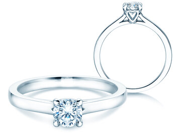 Anello di Fidanzamento Romance in platino