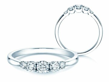 Anello di Fidanzamento 5 Diamonds