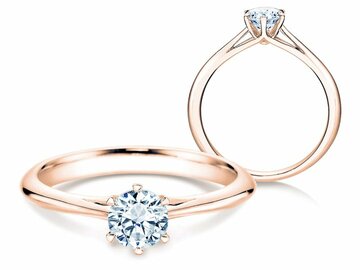 Anello di Fidanzamento Heaven 6 in oro rosa