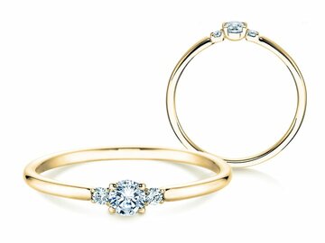 Anello di Fidanzamento Glory Petite in oro giallo
