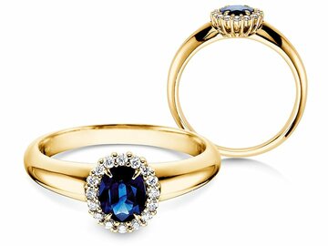 Anello di Fidanzamento Windsor in oro giallo