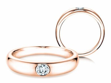 Anello di Fidanzamento Promise in oro rosa
