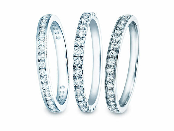 Anelli alliance & eternity con diamanti per il fidanzamento
