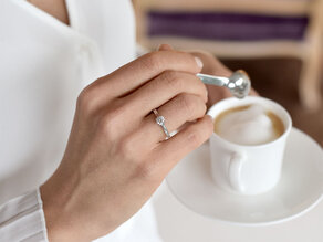 Anello di Fidanzamento Romance in 14K oro bianco con diamante 2,50ct H/SI