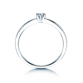 Anello di Fidanzamento Classic Petite in 14K oro bianco con diamante 0,09ct G/SI