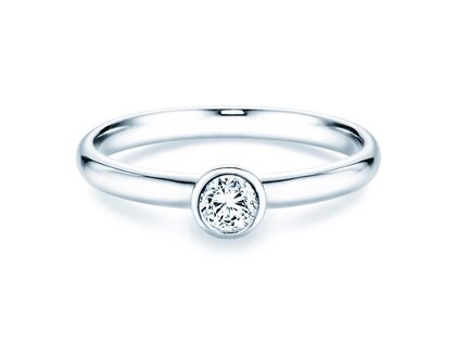 Anello di Fidanzamento Eternal in 9K oro bianco con diamante 0,25ct H/SI