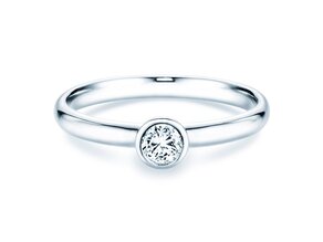 Anello di Fidanzamento Eternal in 9K oro bianco con diamante 0,25ct H/SI