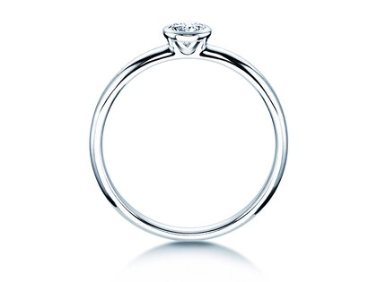 Anello di Fidanzamento Eternal in 9K oro bianco con diamante 0,25ct H/SI