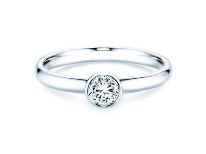 Anello di Fidanzamento Eternal in 14K oro bianco con diamante 0,30ct H/SI