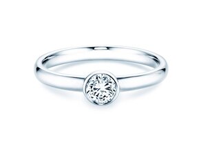 Anello di Fidanzamento Eternal in 14K oro bianco con diamante 0,30ct H/SI