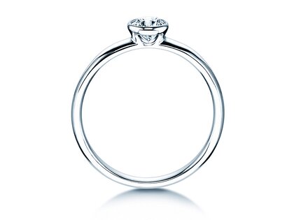 Anello di Fidanzamento Eternal in 14K oro bianco con diamante 0,30ct H/SI