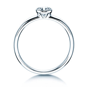 Anello di Fidanzamento Eternal in 14K oro bianco con diamante 0,30ct H/SI