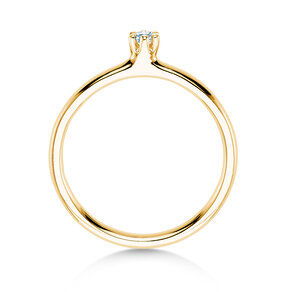 Anello di Fidanzamento Classic 6 in 14K oro giallo con diamante 0,05ct H/SI