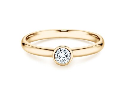 Anello di Fidanzamento Eternal in 9K oro giallo con diamante 0,25ct H/SI