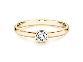 Anello di Fidanzamento Eternal in 9K oro giallo con diamante 0,25ct H/SI