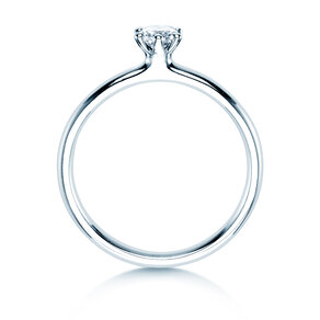 Anello di Fidanzamento Classic 6 in 9K oro bianco con diamante 0,25ct H/SI