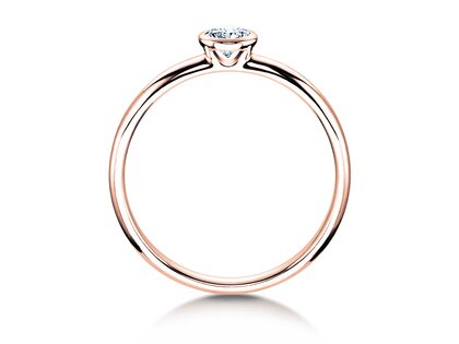 Anello di Fidanzamento Eternal in 9K oro rosa con diamante 0,05ct G/SI