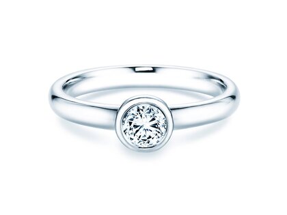 Anello di Fidanzamento Eternal in 9K oro bianco con diamante 0,40ct D/IF