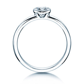 Anello di Fidanzamento Eternal in 9K oro bianco con diamante 0,40ct D/IF
