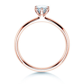 Anello di Fidanzamento Classic 6 in 14K oro rosa con diamante 0,30ct H/SI