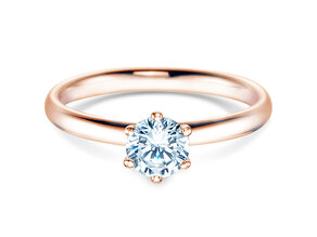 Anello di Fidanzamento Classic 6 in 18K oro rosa con diamante 0,60ct H/SI