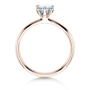 Anello di Fidanzamento Classic 6 in 18K oro rosa con diamante 0,60ct H/SI