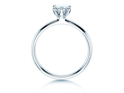 Anello di Fidanzamento Classic 6 in 18K oro bianco con diamante 0,60ct H/SI