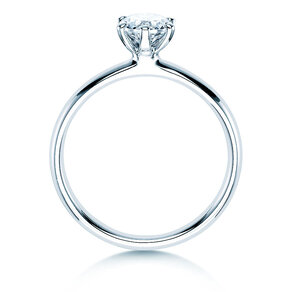 Anello di Fidanzamento Classic 6 in 18K oro bianco con diamante 0,60ct H/SI