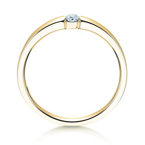 Anello di Fidanzamento Infinity Petite in 14K oro giallo con diamante 0,09ct G/SI
