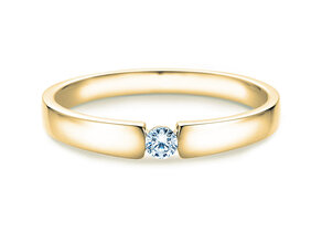 Anello di Fidanzamento Infinity Petite in 14K oro giallo con diamante 0,09ct G/SI
