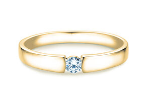 Anello di Fidanzamento Infinity Petite in 14K oro giallo con diamante 0,13ct G/SI