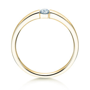 Anello di Fidanzamento Infinity Petite in 14K oro giallo con diamante 0,13ct G/SI