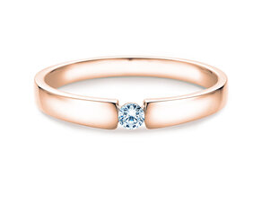 Anello di Fidanzamento Infinity Petite in 14K oro rosa con diamante 0,09ct G/SI