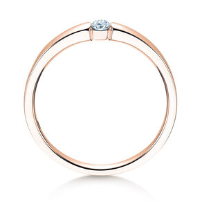 Anello di Fidanzamento Infinity Petite in 14K oro rosa con diamante 0,09ct G/SI
