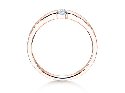 Anello di Fidanzamento Infinity Petite in oro rosa