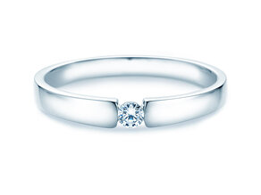 Anello di Fidanzamento Infinity Petite in 14K oro bianco con diamante 0,09ct G/SI