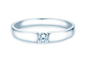 Anello di Fidanzamento Infinity Petite in oro bianco
