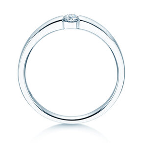 Anello di Fidanzamento Infinity Petite in oro bianco