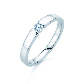 Anello di Fidanzamento Infinity Petite in oro bianco