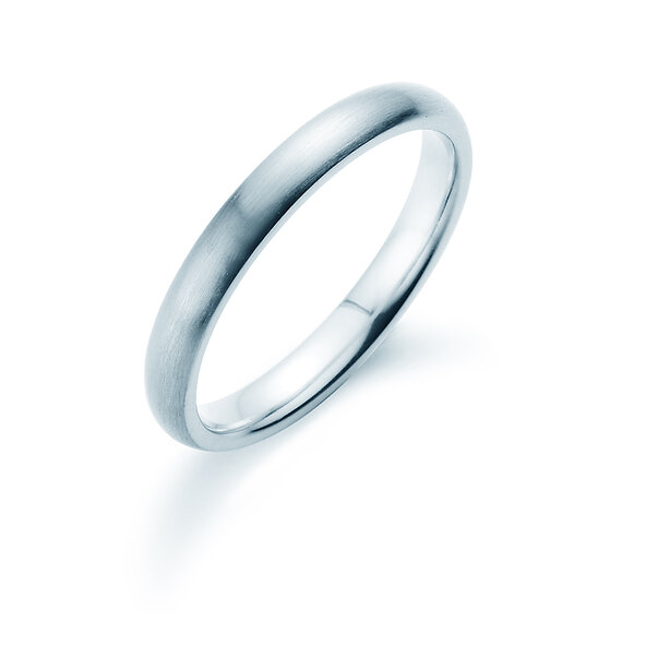 Anello per uomo Classic 3mm in argento 925/- opaco