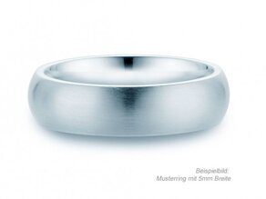 Anello per uomo Classic 3mm in argento 925/- opaco
