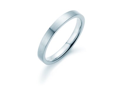 Anello per uomo Modern 3mm in platino 950/- opaco