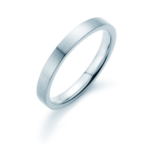 Anello per uomo Modern 3mm in argento 925/- opaco