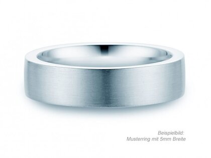 Anello per uomo Modern 3mm in argento 925/- opaco