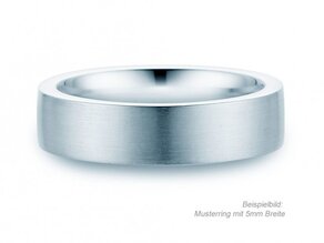 Anello per uomo Modern 3mm in argento 925/- opaco