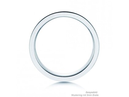 Anello per uomo Modern 3mm in argento 925/- opaco