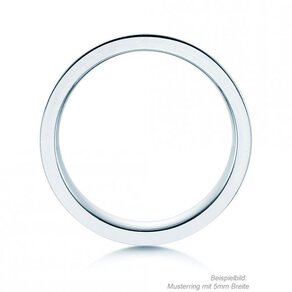 Anello per uomo Modern 3mm in argento 925/- opaco