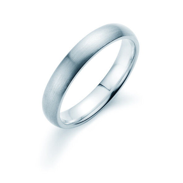Anello per uomo Classic 4mm in argento 925/- opaco